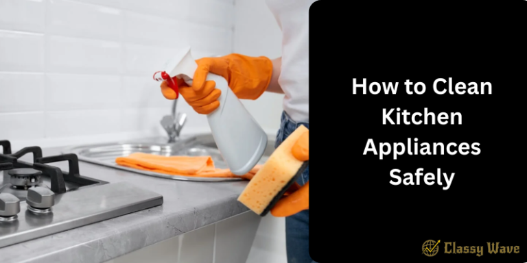 How to Clean Kitchen Appliances Safely | Classy Wave